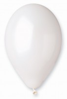 Balónky nafukovací střední - bílé - 100 ks - G110/1