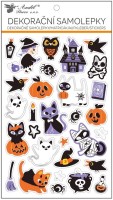 Samolepky - Halloween - kočky - 14,5 x 25 cm - 40503