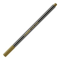 Prémiový vláknový metalický fix STABILO Pen 68 metallic - měděná 68/820