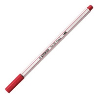 Prémiový vláknový fix STABILO Pen 68 brush - tm. červená 568/50