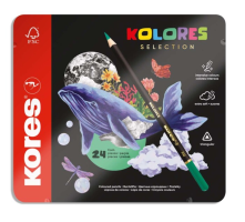 Trojhranné pastelky Kores KOLORES Selection - 24 ks - 93325