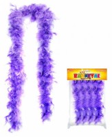 Boa karneval s peřím - fialové - 500174