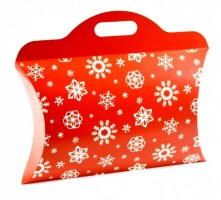Papírová taška - vánoční - vločky - 00450050