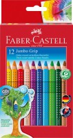Trojhranné pastelky Faber-Castell - Jumbo Grip - 12 ks - 110912