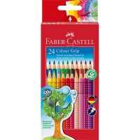 Trojhranné pastelky Faber-Castell - Colour Grip - 24 ks - 112424