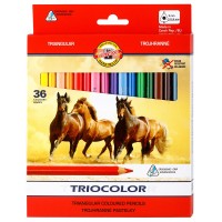 Souprava trojhranných pastelek Triocolor - 36 ks - 3145