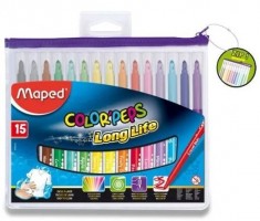 Fixy MAPED Color'Peps + pouzdro na zip - 15 barev - 9845015