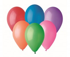Balónky nafukovací kulaté - pastelové barvy - 50 ks - G120