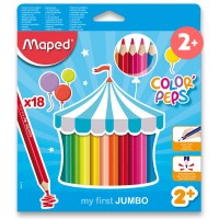 Pastelky MAPED Color'Peps JUMBO - 18 ks - 0086/9834012