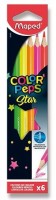 Pastelky MAPED Color'Peps Fluo - 6 barev - 9832003