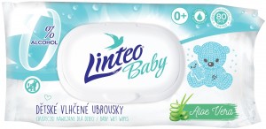 Vlhčené ubrousky Linteo Baby - Pure Fresh - 80 ks - 25759