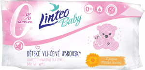 Vlhčené ubrousky Linteo Baby - Soft a Creme - 72 ks - 25751