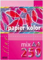 Xero papír A4 - mix fluo - 250 listů - 00496