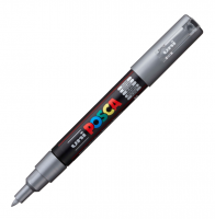 Akrylový popisovač Posca PC-1M - 0,7–1 mm - stříbrná - P285114000