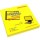 Samolepicí bloček Neon - 75 x 75 mm - žlutý